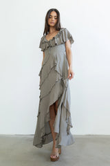 Kora Ruffle Maxi Dress