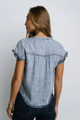Brecklyn Denim Button Up