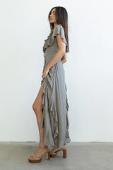 Kora Ruffle Maxi Dress
