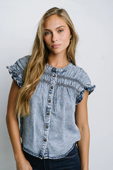 Brecklyn Denim Button Up