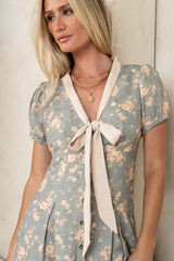 Vera Floral Maxi Dress in Sage
