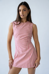Brecken Gingham Mini Dress