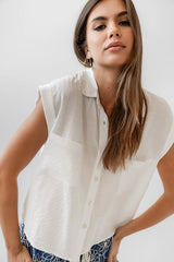 Isla Sheer Blouse in Ivory
