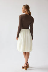 Kaison Mixed Media Midi Dress