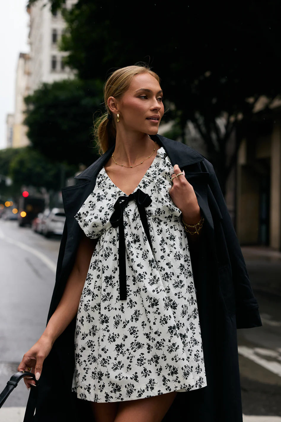 Margot Floral Babydoll Dress