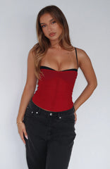 Remind Me Again Bustier Wine