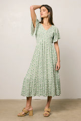 Lily Smocked Midi Dress