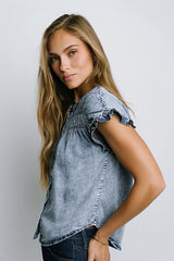 Brecklyn Denim Button Up