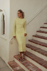 Bell Ruffle Maxi Dress