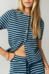 Ireland Striped Top in Blue