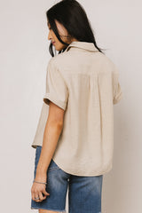 Nash Button Up in Taupe