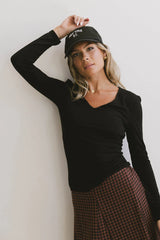 Iris Basic Top in Black