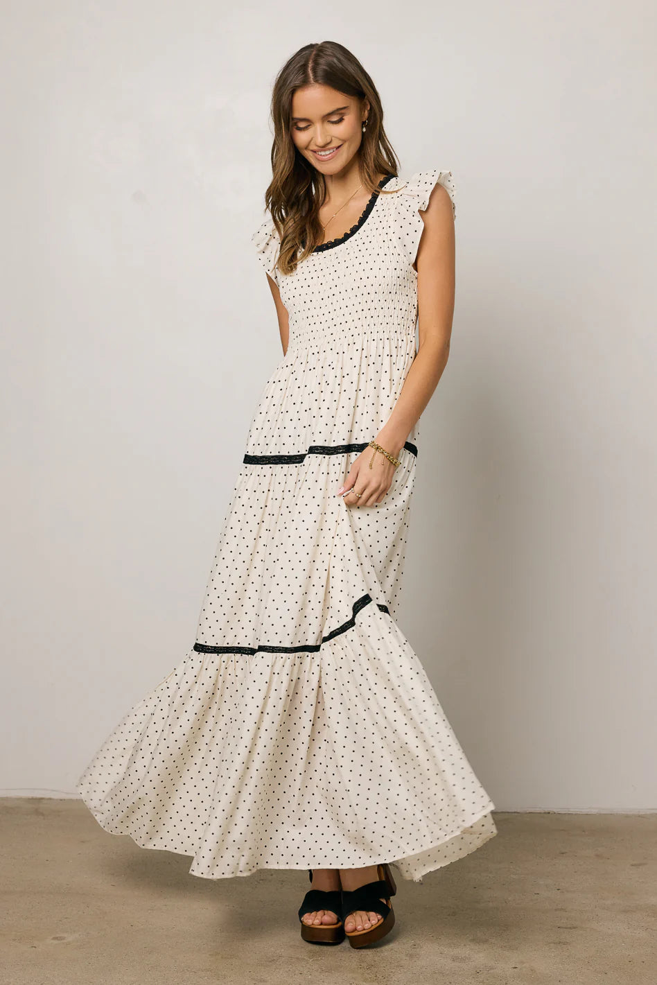 Faraday Polka Dot Maxi Dress