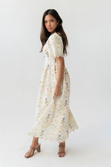 Aurelia Smocked Floral Midi Dress