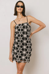 Cory Embroidered Mini Dress