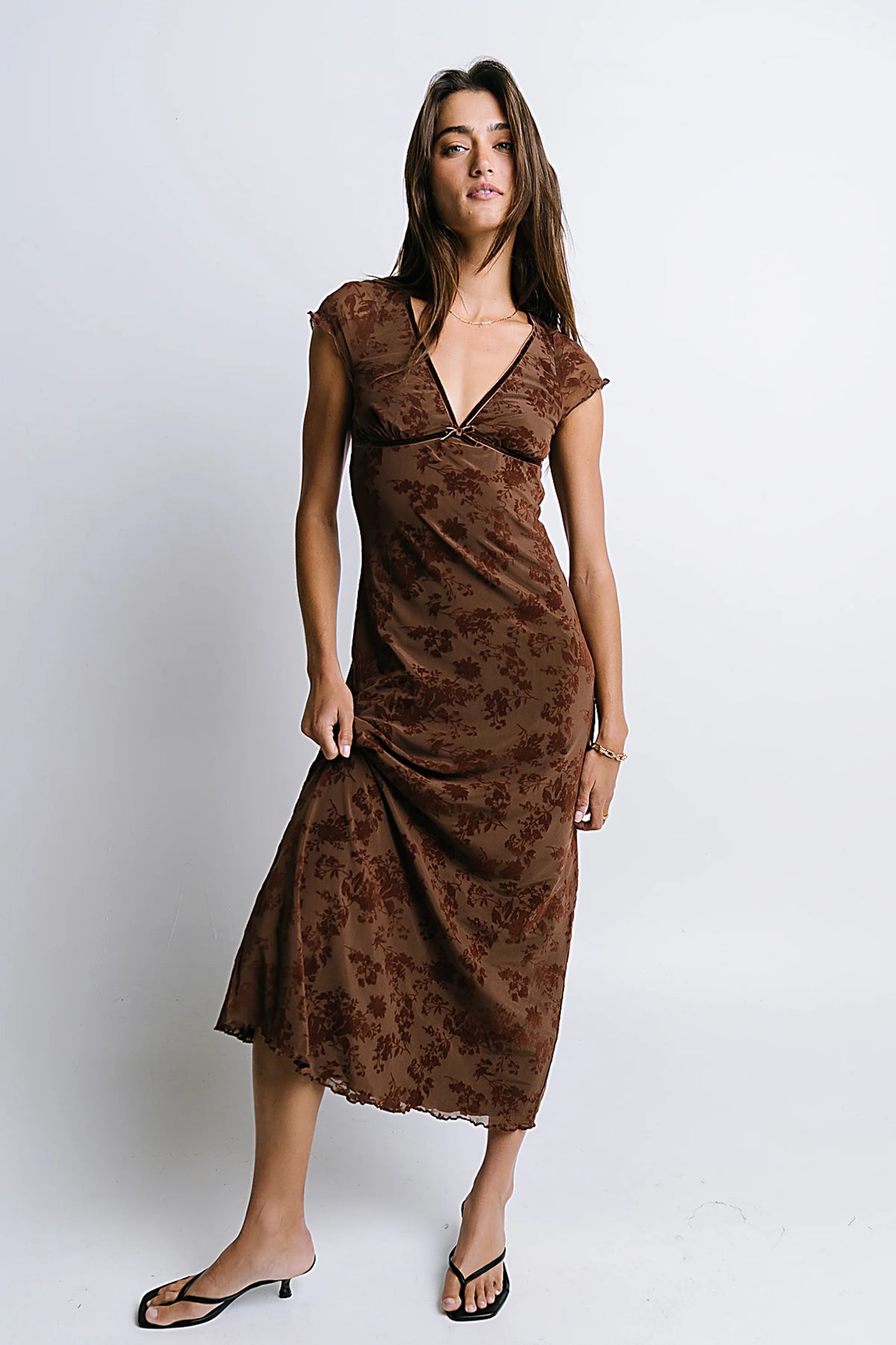 Maggie Floral Midi Dress
