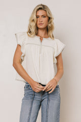 Cillian Flutter Sleeve Blouse