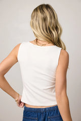 Mandy Tank Top in White