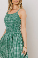 Reid Plaid Midi Dress