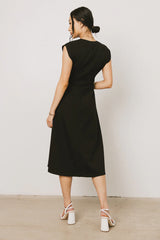 Kyra Midi Dress in Black