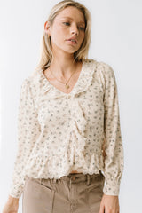 Monty Floral Ruffle Top