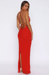 Put You First Maxi Dress Red