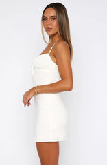 On The Cover Mini Dress White