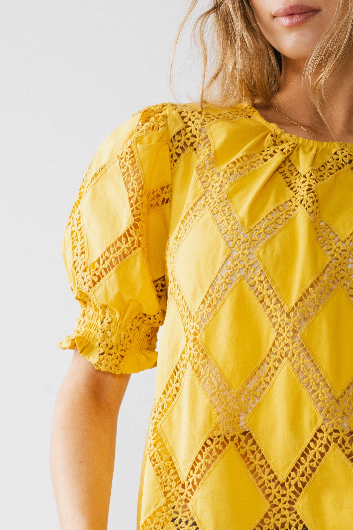 Noelle Loose Blouse in Yellow