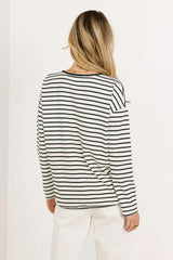 Farah Striped Top in Green