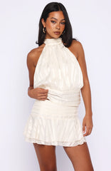 Brightened My Day Halter Top Cream