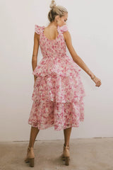 Absedee Floral Midi Dress