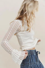 Mars Lace Top in Cream