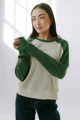 Franklin Contrast Top in Green