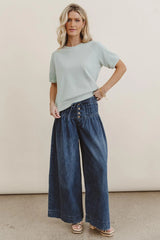 Pauly Short Sleeve top in Sage