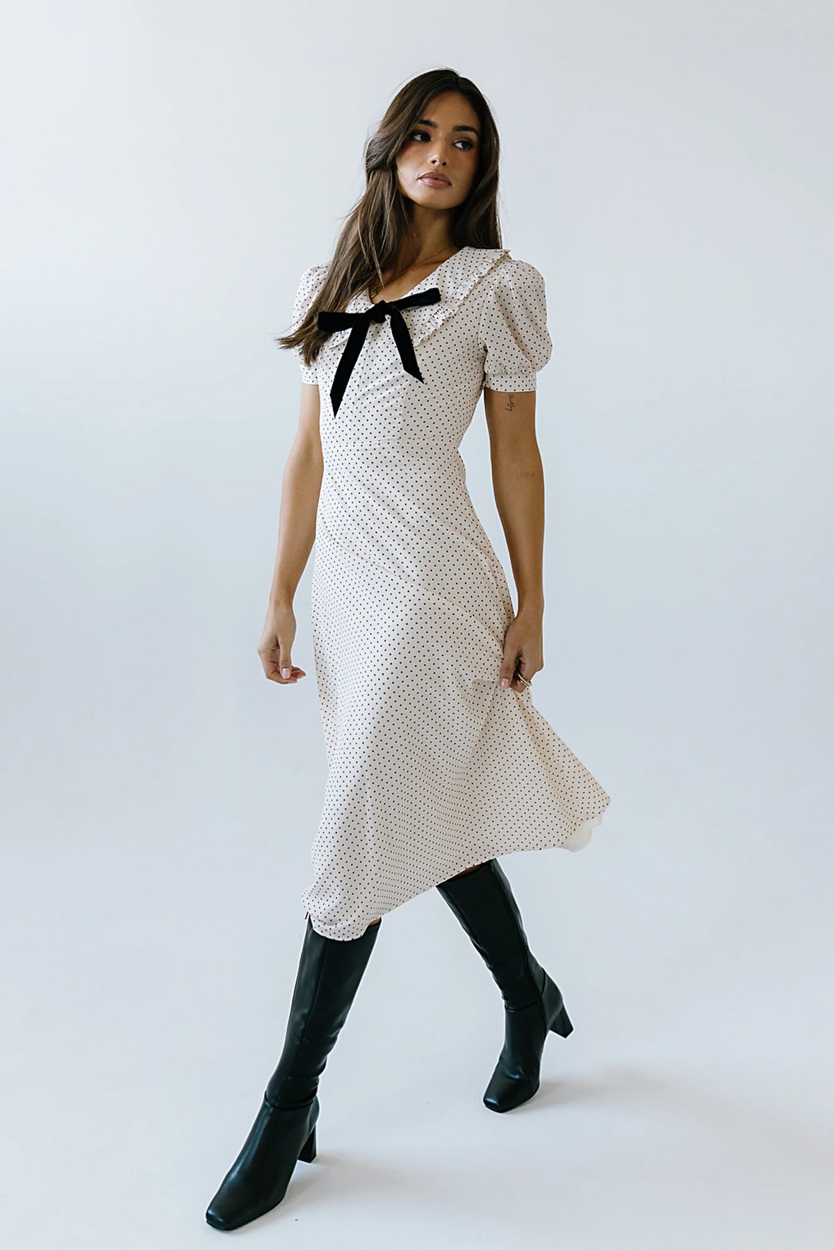 Chloe Polka Dot Midi Dress