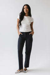 Paula Cowl Neck Top in White