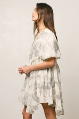 Kellie Abstract Babydoll Dress