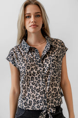 Reece Leopard Blouse