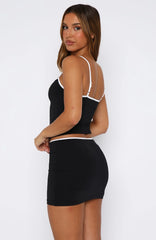Wild Love Mini Skirt Black/White