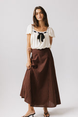 Cohen Bow Blouse in Off White