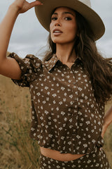 Victoria Floral Bubble Blouse