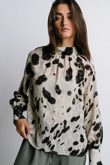 Camille Sheer Blouse in Ivory