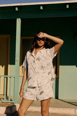 Sandy Linen Button Up