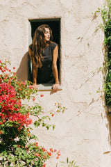 Norah Polka Dot Top in Black