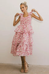 Absedee Floral Midi Dress