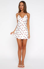 Let's Get Going Mini Dress Cherry