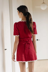 Aubrey Ric Rac Mini Dress