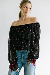 Mateo Floral Crinkle Blouse